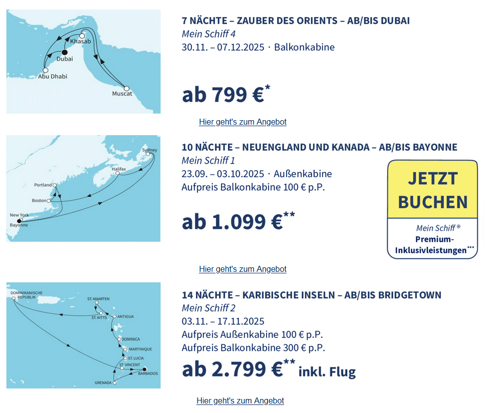 Grafik: TUI-Cruises Mein-Schiff Top-Kreuzfahrtangebote frTUI-Cruises_Mein-Schiff_Top-Kreuzfahrtangebote fr Oktober, November, Dezember 2025