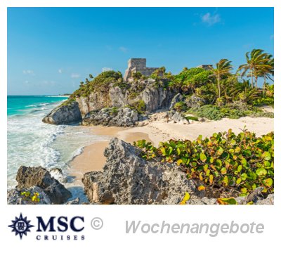 Aktuelle Wochenangebote vom Veranstalter MSC Cruises
