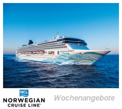 Aktuelle Wochenangebote vom Veranstalter Norwegian Cruise Line Kreuzfahrten