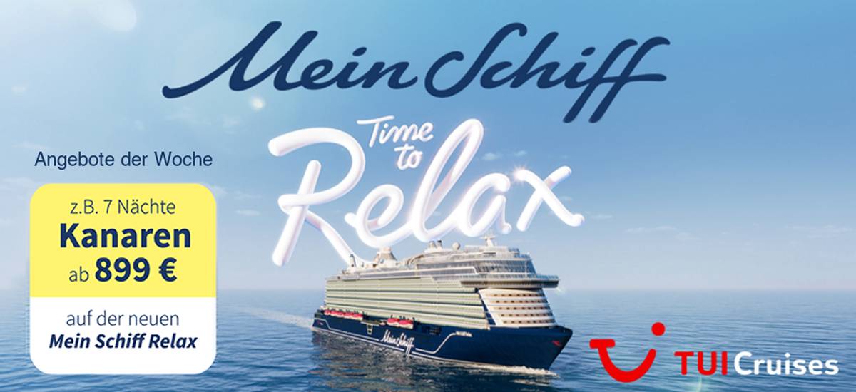 TUI Aida Mein Schiff Relax - Wochenangebot Kanarische Inseln