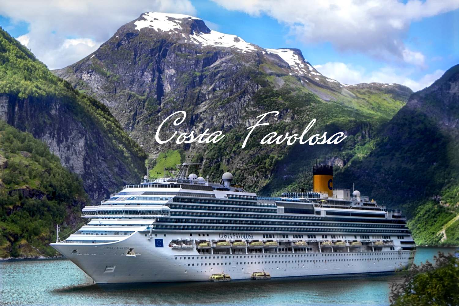 Foto: Kreuzfahrtschiff Costa Favolosa der Reederei Costa Crociere auf Island Kreuzfahrt