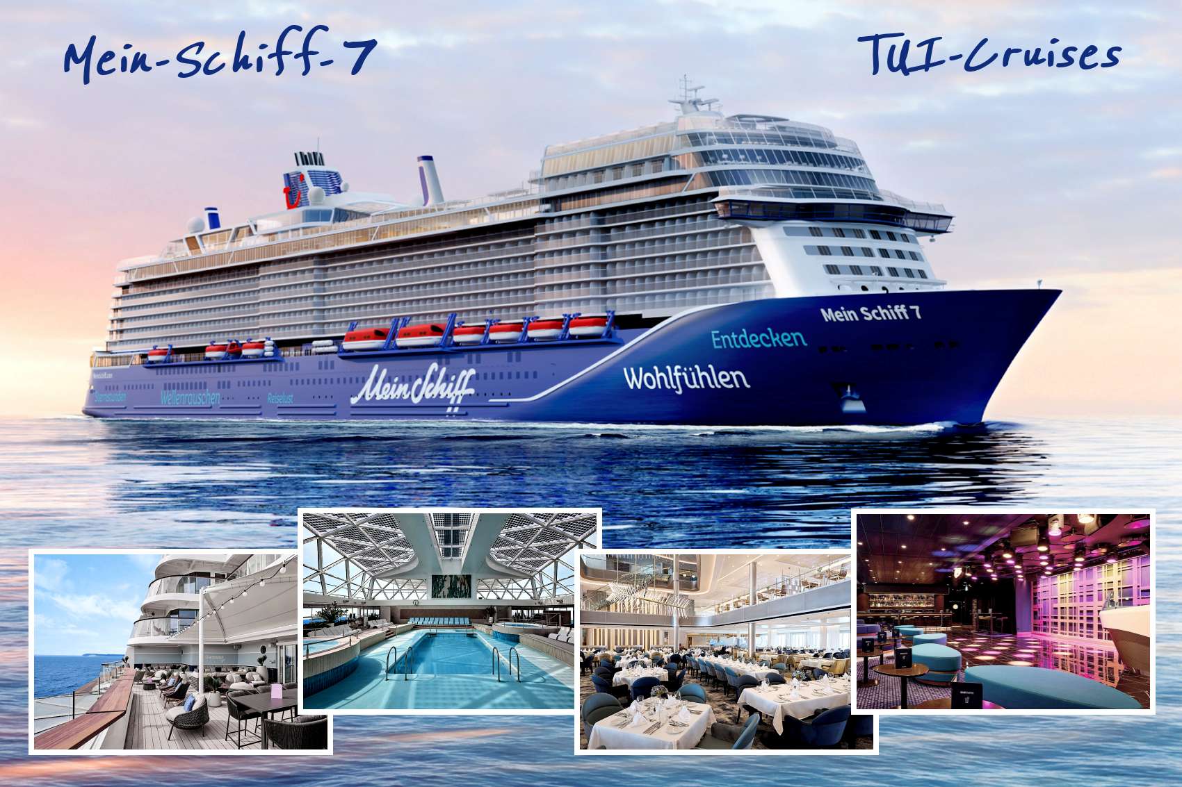 Bild:  Mein-Schiff-7 von TUI-Cruises auf Kreuzfahrt zu den Kanarische Inseln
